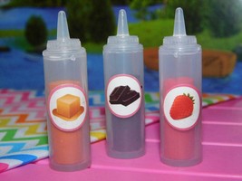 Our Generation Sweet Stop Ice Cream Truck Accessories Multi Flavor Sundae Syrup - £17.40 GBP