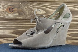 Jessica Bennett Women Sz 8 M Brown Wedge Leather Shoes JNEO - $19.75
