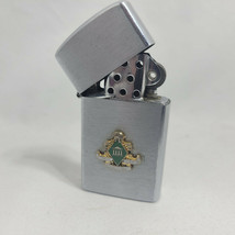 Vintage Lighter w/ US Military Emblem Wisdom Character Achievement Knight - £18.88 GBP