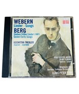 Anton Webern Songs Alban Berg 7 Early Songs Roswitha Trexler Soprano 199... - $24.00 CAD