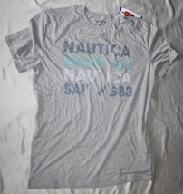 Nautica T Shirt Gray Adult Size XX-Large Short Sleeve Shirt - $19.75
