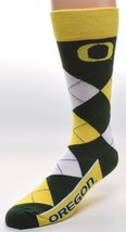 NCAA Oregon Ducks Logo Argyle Unisex Crew Cut Socks - One Size Fits Most - £8.55 GBP