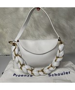 Proenza Schouler Braided Chain Leather Shoulder Bag - White - $12,133.11 MXN