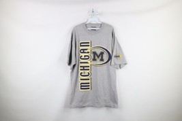 Vintage 90s Mens XL The University of Michigan Spell Out Short Sleeve T-Shirt - £30.59 GBP