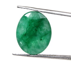 6.80Ct Natural Brazilian Green Emerald Panna Oval Cut Gemstone - £10.66 GBP