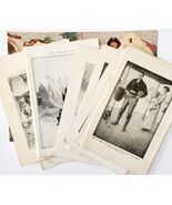1940s Lot Of 34 Book Plate Prints Western Romance Vintage Art Ephemera D... - $733.58 MXN