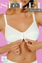 Womens Bra Open Front Non Padded without Underwire Cotton FALCK 20 - £12.90 GBP