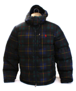 Polo Ralph Lauren Tartan Plaid Down Filled Hooded Winter Jacket Men&#39;s L ... - £276.12 GBP