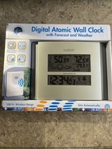 512-807 La Crosse Technolgy Atomic Digital Wall Clock Forec - £22.18 GBP