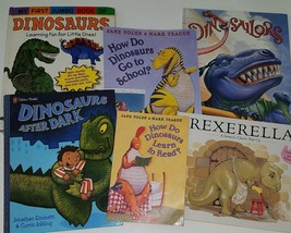 6 Dinosaur Book Lot How Do Jane Yolen Dinosailors Dark Rexerella Pop-Up HBK PBK - £19.29 GBP