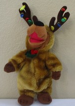 Scooby Doo As Christmas Reindeer Warner Bros. Bean Bag Plush 11&quot; - £13.95 GBP