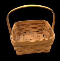 Longaberger Spring Basket 1989 Signed Berry Basket Handled Vintage 11&quot; x... - £29.26 GBP