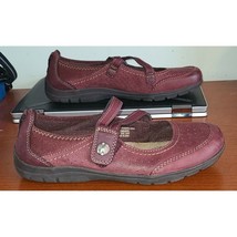 Women&#39;s Earth Origins Burgundy Suede Shoes (Super Comfort) 8.5 M Hook &amp; Loop - £16.90 GBP