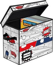 Comic Storage Box BCW Collapsible Stackable Short Case Holds Up To 180 Book Art - £24.74 GBP