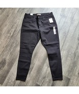 New Levi Strauss Women&#39;s Mid Rise Skinny Black Soft Stretch Jeans Sz 18M... - $27.06 CAD