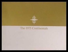 1975 Lincoln Continental Prestige Brochure NM 75 - $14.38