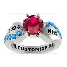 Buy Personalised High School Classring for Girl Women Smitten Essence Collection - £82.20 GBP