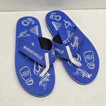 Jimmy Buffet Margaritaville Tequila Blue Womens Size 8 / 9 Flip Flops - $540.26 MXN