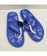 Jimmy Buffet Margaritaville Tequila Blue Womens Size 8 / 9 Flip Flops - $540.26 MXN
