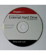 Simpletech Resource CD User&#39;s Guide ONLY For Hi-Speed USB External Hard ... - £9.92 GBP