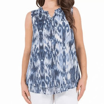 Cristina B Women&#39;s Plus Size XXL Blue Depths Sleeveless Tank Top NWT - $8.99