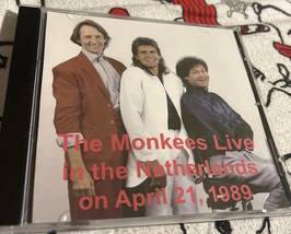 The Monkees Live on 4/21/89 Rare CD FM Radio Broadcast with Very Good So... - $20.00