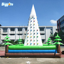 Outdoor Indoor Inflatable Land Rock Climbing Wall Sports Game for Adult and Kids