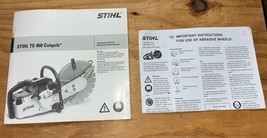 STIHL TS 460 TS460 Cutquik Instruction Owners Operators Manual - $9.89