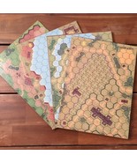 Lot Of (4) ASL Advanced Squad Leader Mounted Cardboard Maps 6-9 - $48.86 CAD