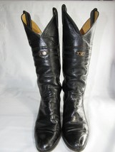 Womans Justin Boots Black Kiddie S4401 5.5B Vintage - £25.40 GBP