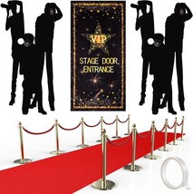 2.6 X 15 Ft.Red Carpet Runner Rug 55 Gsm Thickness With Tape For Glamorous Movie - £30.74 GBP