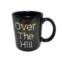 Vintage 2001 Black Over the Hill 12 oz Ceramic Coffee Mug - $7.90