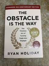 SIGNED The Obstacle is the Way Expanded 10th Anniversary Edition by RYAN HOLIDAY - £59.25 GBP