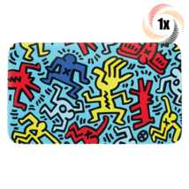 1x Tray Keith Haring Exclusive Glass Smoking Rolling Tray | Multi color Design - £45.46 GBP