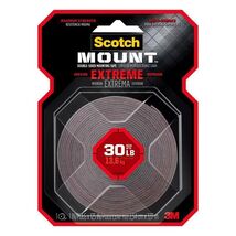 3M Scotch Mount 125 in. L X 1 in. W Double-Sided Mounting Tape - $16.95