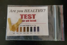 pH DIAGNOSTIC TEST STRIPS ACIDIC ALKALINE TESTING 5 testing the body&#39;s p... - $2.50