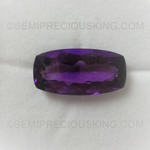 Natural Amethyst African Antique Cushion Facet Cut 24x12mm Indigo Purple Color F - £577.60 GBP