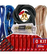 Audiotek 0 Gauge Amp Kit Amplifier Install Wiring Complete 0 Ga Wire 500... - £60.54 GBP