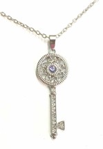 Ganz Birthstone Key Necklace (February) - $20.00