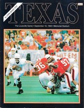 Sept. 10, 1994 Texas Longhorns Vs. Louisville Cardina Ls Football Game Program - £10.80 GBP