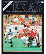 Sept. 10, 1994 TEXAS LONGHORNS vs. LOUISVILLE CARDINALs Football Game Pr... - $18.45 CAD