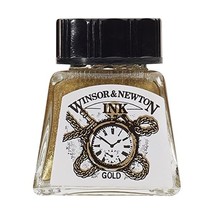 Winsor &amp; Newton 14ml Drawing Ink Bottle - Gold  - $19.00