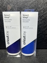 Cricut Joy Smart Vinyl Removable 5.5&quot;x48&quot; Adhesive Decal Vivid Blue Ultraviolet - £11.37 GBP