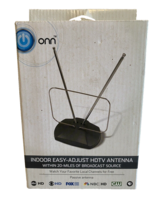 HDTV Antenna Onn Indoor Easy-Adjust Free Stations No Cable For TV Set - £13.82 GBP