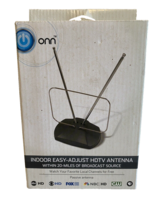 HDTV Antenna Onn Indoor Easy-Adjust Free Stations No Cable For TV Set - £13.51 GBP