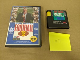 John Madden Football &#39;92 Sega Genesis Cartridge and Case - £5.00 GBP