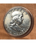1963 Franklin P Sue Half Dollar - AU - 90% Silver - €29,69 EUR