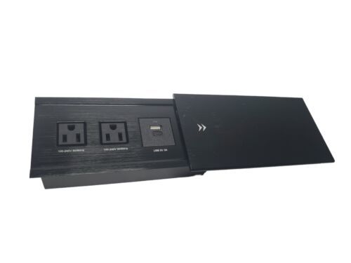 Pop up Outlet Desktop Connection Box with Power USB and Type C Charger - $32.68