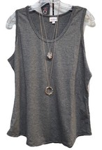 New LuLaRoe 2XL Solid Charcoal Gray Tank Top -Cool Comfortable Summer - $25.73