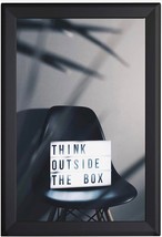 BNV Aluminum Front Load Snap Poster/Picture Frame, Black, 11x17 Inches - $18.30